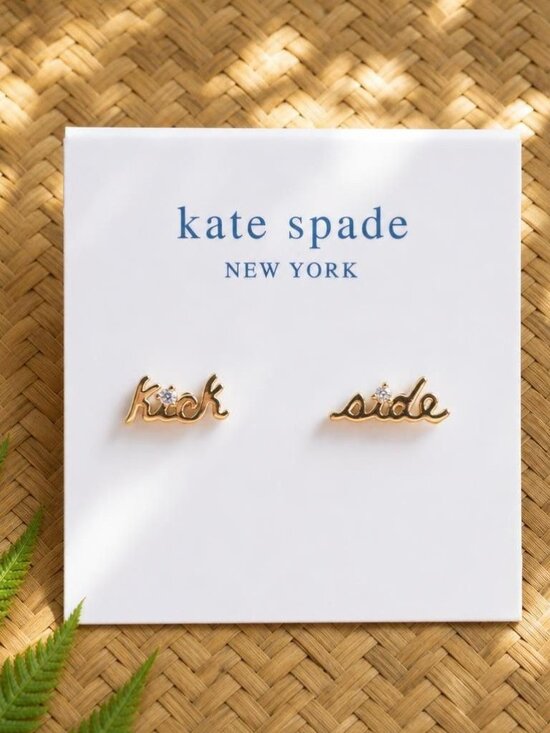 Kate Spade Jewelry - Kate Spade Say Yes Sidekick Gold Stud Earrings
